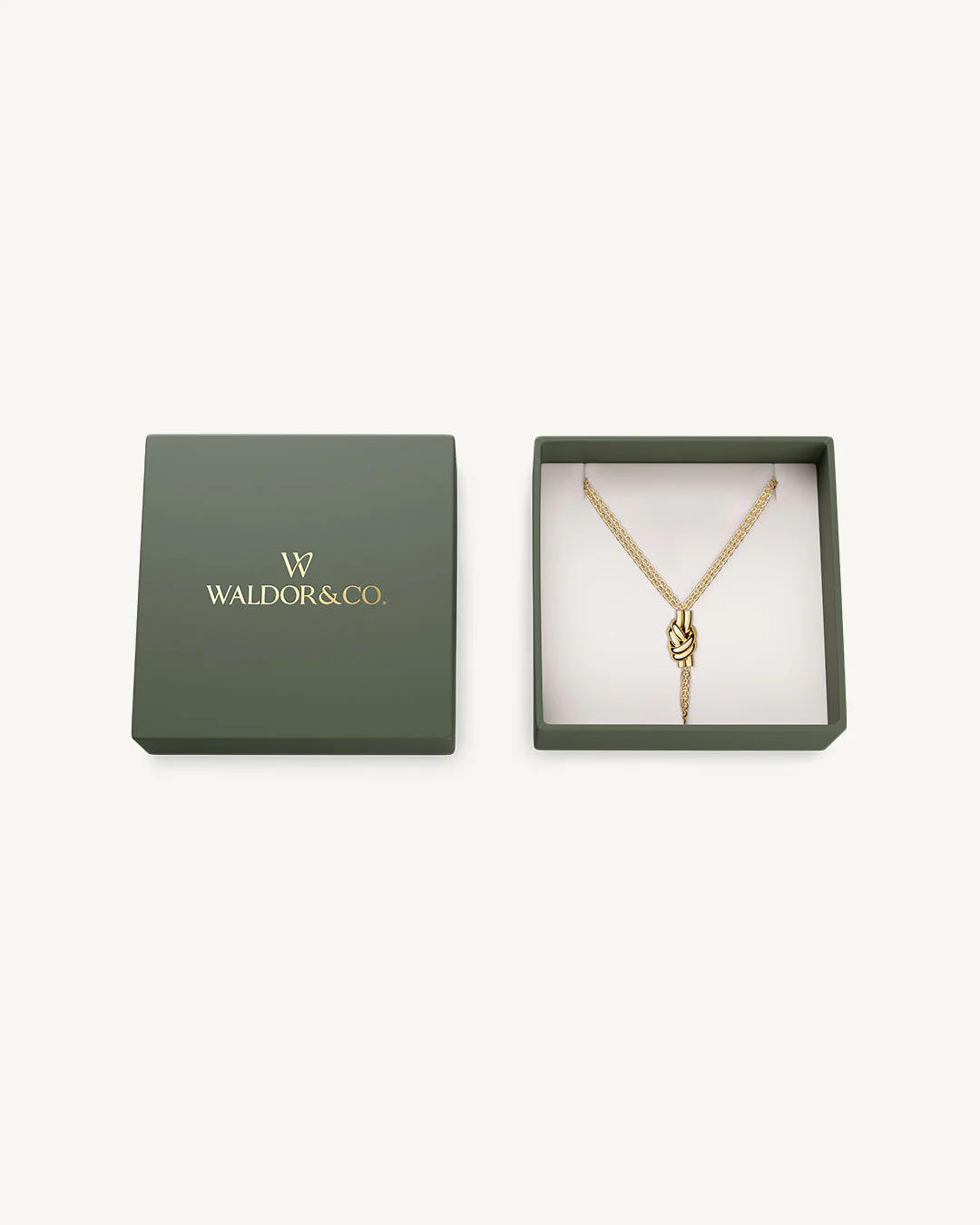 Dual Knot Necklace Polished - Image 3