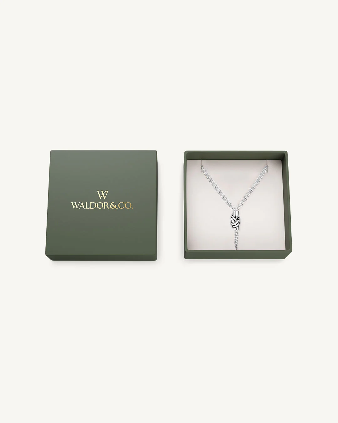 Dual Knot Necklace Polished - Image 3