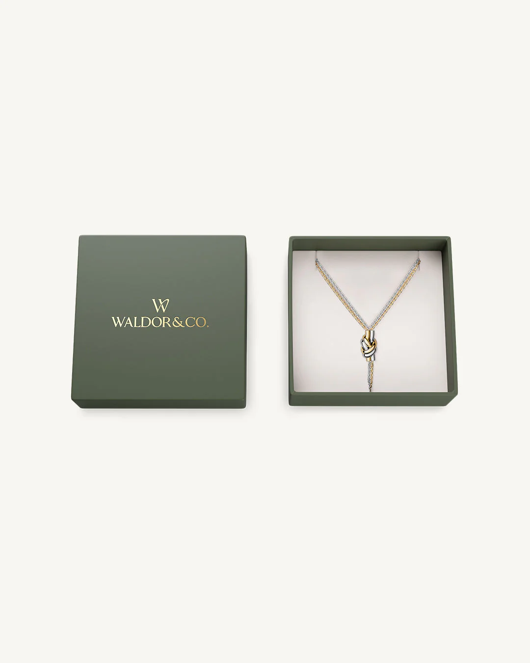 Dual Knot Necklace Polished - Image 3